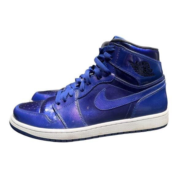 Nike Other - Nike Air Jordan 1 Retro High Deep Royal Blue Patent Leather